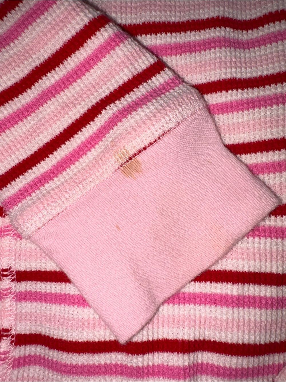 Victoria's Secret Pink and Red Striped Sleep Top & Shorts Set - Picture 5 of 5